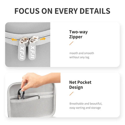 XFJI Storage Bag Protective Carrying Case PU Leather Handbag for DJI Mini 4K/Mini 2SE/Mini 2 Drone Controller Accessories