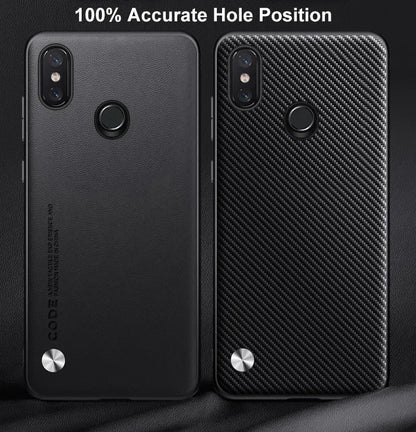 Luxury PU Leather Case For Xiaomi Mi 8 Mi8 Back Cover Matte Silicone Full Protection Phone Case For Xiaomi 8 Xiaomi8 Coque