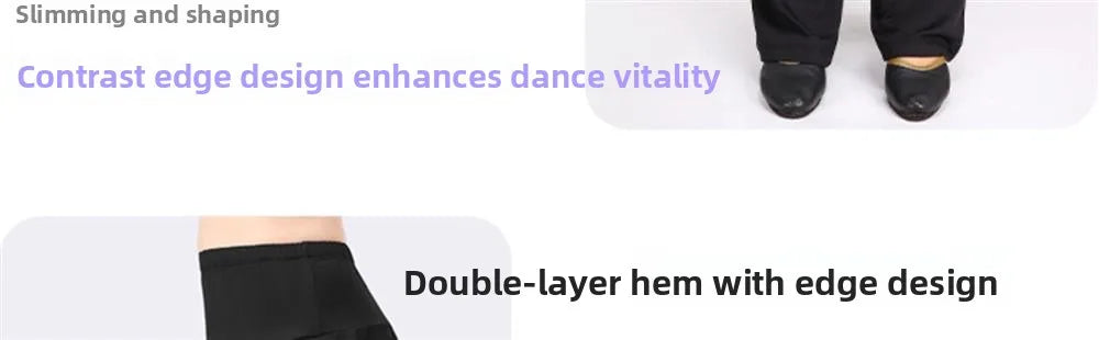 Qui Dry Dance Pants Women's High Waist Long Trousers Skirt Sports Fitn Square Dance orm Breathable Comfortable Fabric