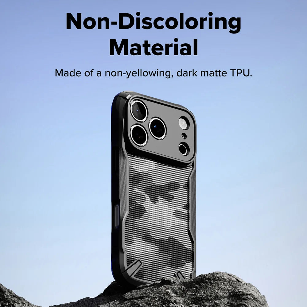 Ringke Fusion-X Compatible with iPhone 17 Pro Case Hard Back Shockproof Soft TPU Frame protector for iphone Cover