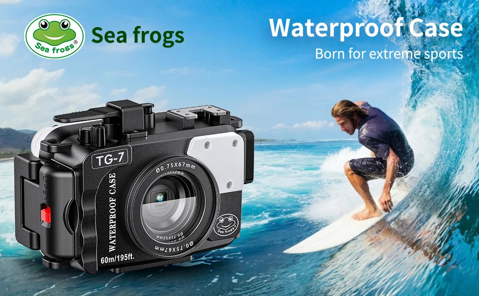Seafrogs Scuba Diving Camera Case Cover For Olympus TG 7 TG 5 TG 6 Underwater Photography Equipment Waterproof Camera Housing 60