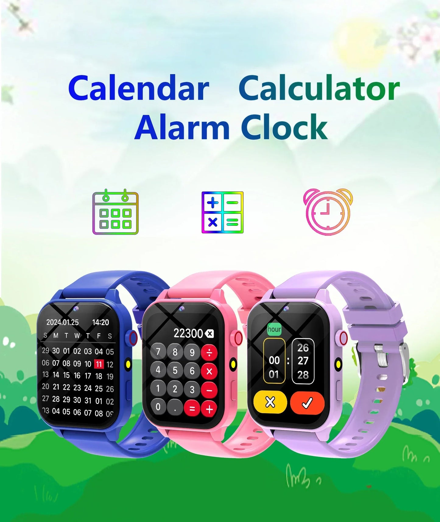 Kids Smartwatch Game Flashlight Toy Waterproof Electronics Touch Screen HD Camera Alarm Children watch Boy Girl Birthday Gift