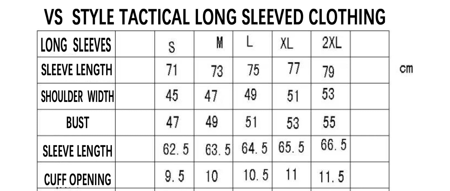 Tactical Tom vs. Quick Drying T-shirt, Long Sleeve Combat Jacket, V-neck Soft and Comfortable Outdoor Sportswear