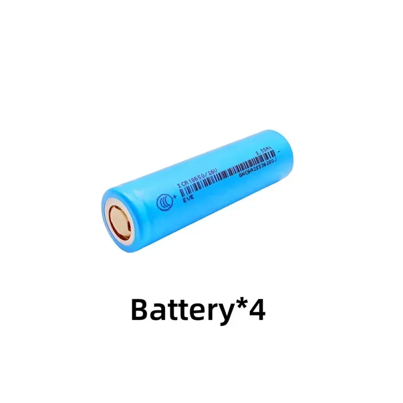 100% Original for 18650/26V  3.7V 2.55Ah Li-ion Battery  used for flashlights, remote control batteries.
