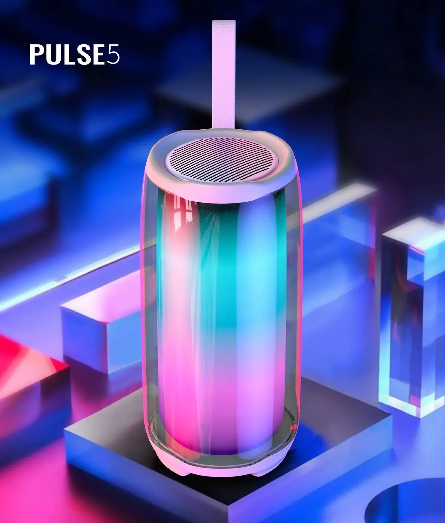 PULSE 5 Family K Song Bluetooth Speaker Portable Column RGB Atmosphere Lamp Audio Boombox Outdoor Waterproof Subwoofer With Mic