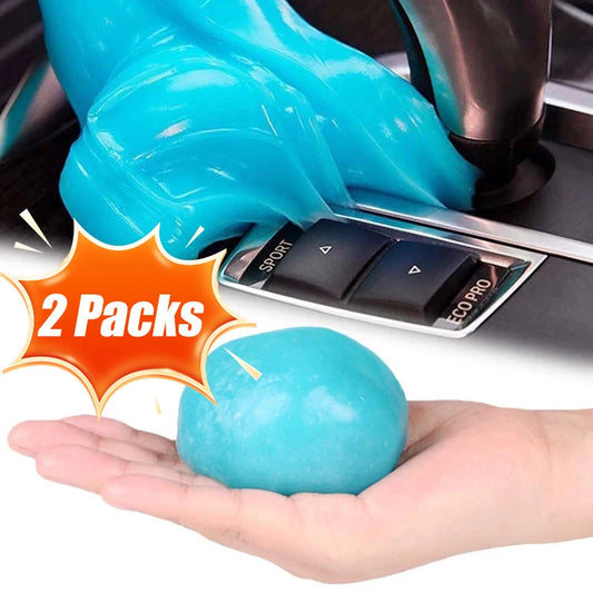 1/2 Packs Dust Remove Car Interior Cleaning Gel High Efficiency Magic Mud Keyboard Desk Cleaning Tool Car Wash Accessories by PDG ibma