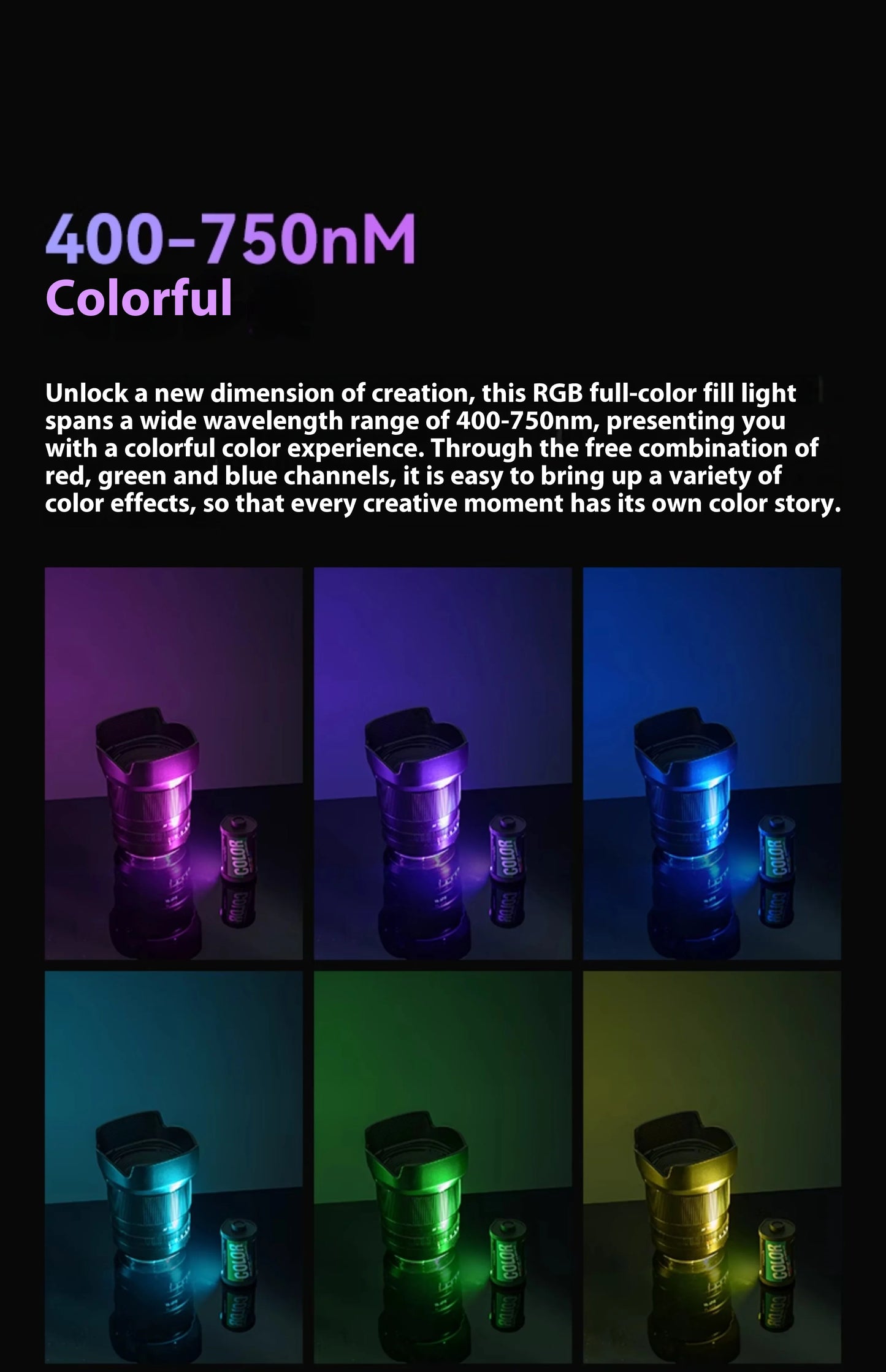 TTARTISAN RGB BI Fill Light Video Light Magnetic Mount Reteo Film Style Mini LED Light 0.5W 3000/4500/6000K CRI 95+ 300mAh TT
