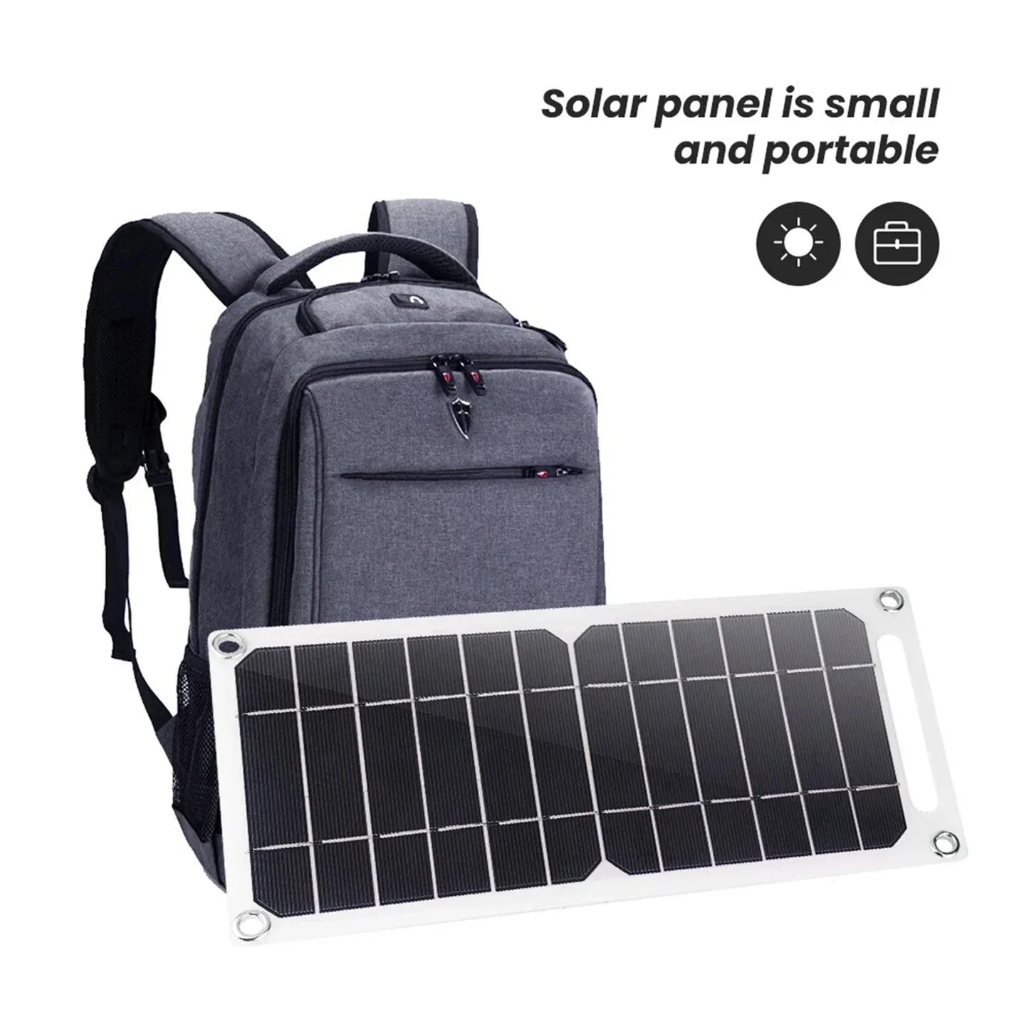 5V 6W Small Solar Panel Power Outdoor Waterproof Hike Camping Portable Solar Charger For Car Moblie Phone Battery Charger