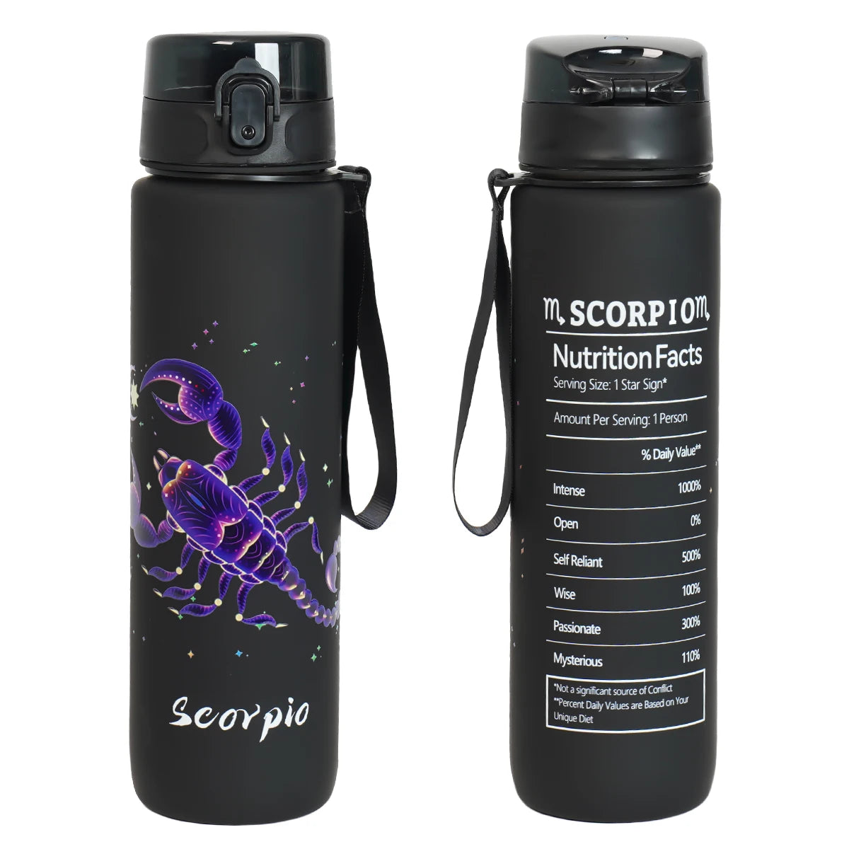 12 zodiac Aquarius 1L outdoor activity leak-proof plastic cup portable water bottle birthday gift holiday gift