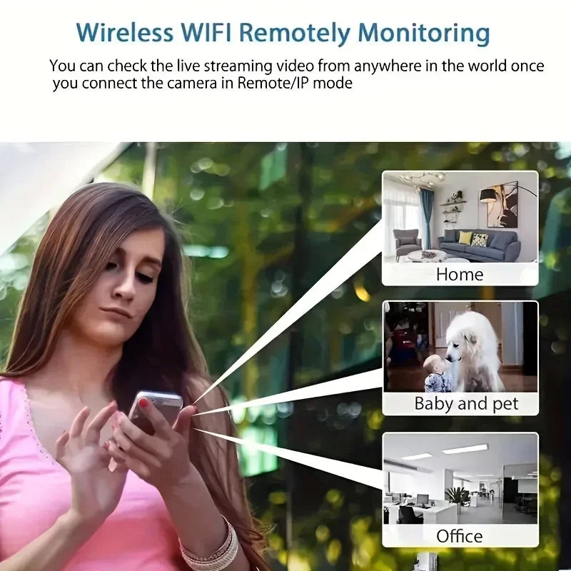 Wireless WiFi 1080P HD Mini Camera HD Night Vision Camera X5 Remote Monitor IP Cam Kids Pet Safety Monitoring