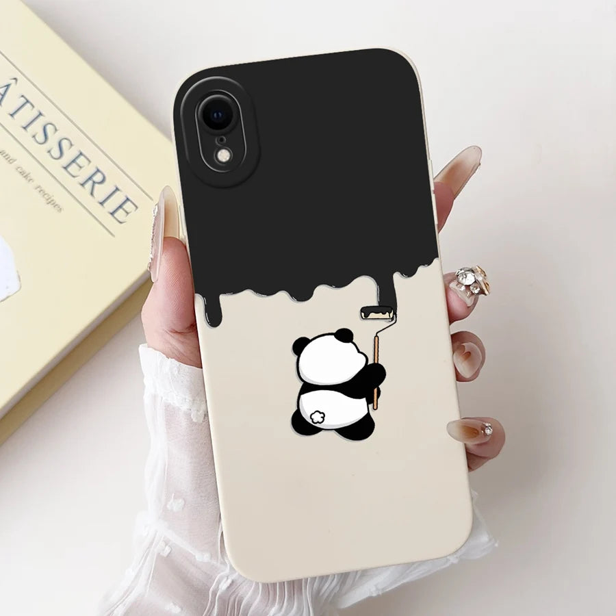 For iPhone X XR XS SE 2020 Case iPhoneX Liquid Soft Silicone Case For iPhone x s XR Back Cover For iphone se 2020 Phone Bumper