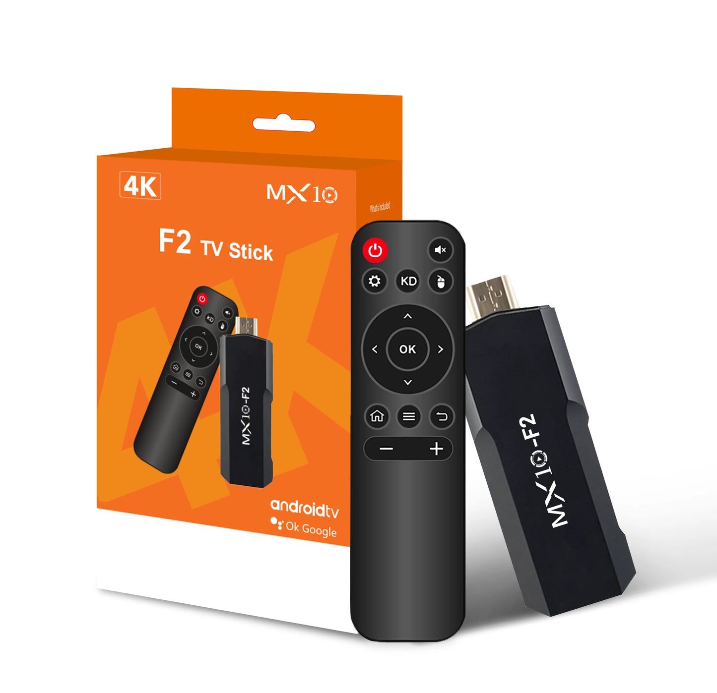 Fire TV Sticks MX10 F2 1gb 8gb 1 unit android 2024 stb tv box android 4k eu android tv stick
