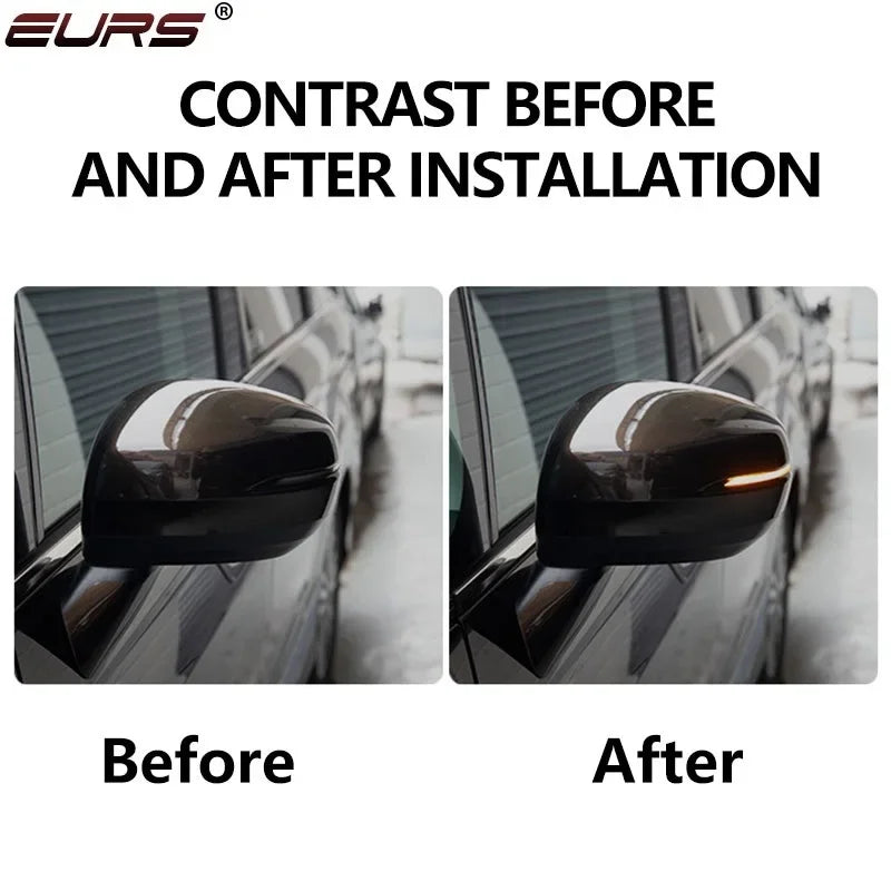 Car Rearview Mirror Indicator Lamp DRL Streamer Strip Flowing Turn Signal Lamp LED Car Light Source Turn Signals For Cars