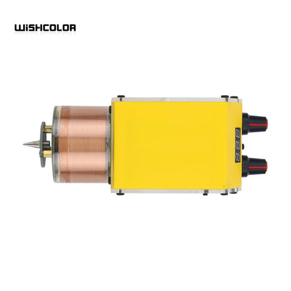 Wishcolor Handheld Tesla Coil Rechargeable Solid State Tesla Coil Manual & Automatic Modes with Yellow Shell