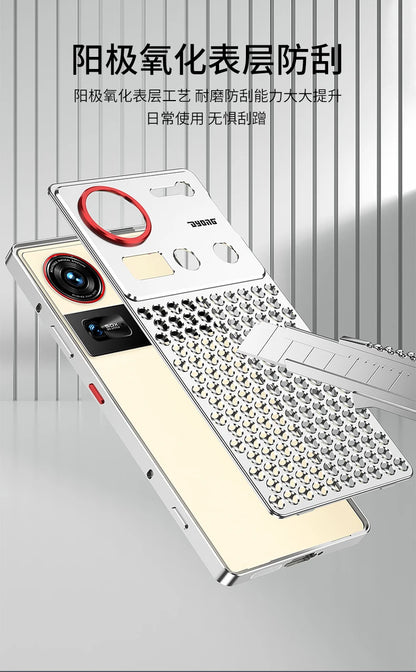 1:1 Copy for MacPro heat dissipation Metal bumper for ZTE Nubia Z70 Ultra Z70U cover Case Full Aluminium Alloy silky capas Funda