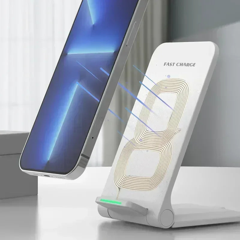 65W Wireless Charger Station Earphone Phone Fast Charging Charger Holder For iPhone 16 15 14 13 Pro Max Samsung S24 S23 Xiaomi