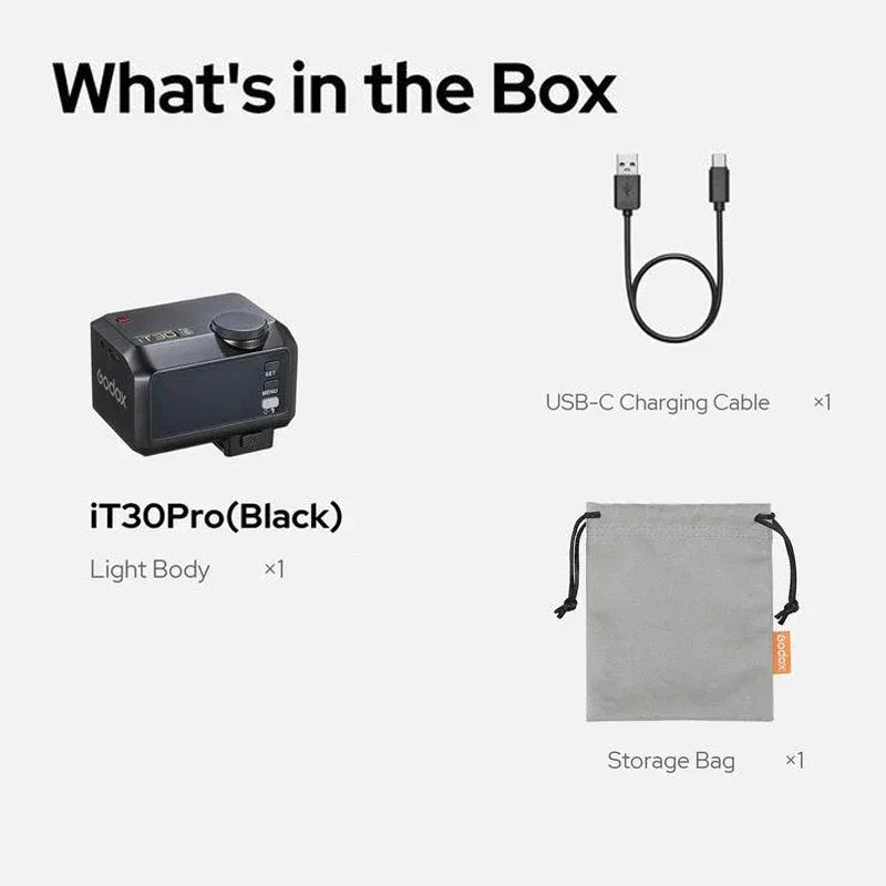 Godox iT30 Pro C N S iT30Pro Touchscreen Pocket Flash TTL 2.4G Wireless on Camera Flash for Canon,Sony,Nikon,Olympus,Fujifilm