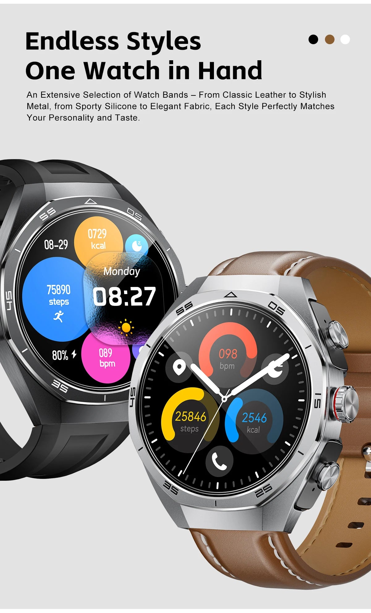 LIGE 2 In 1 Smart Watch With Earbuds NFC Smartwatch TWS Bluetooth Earphone Heart Rate Blood Pressure Monitor Sport Fitness Watch