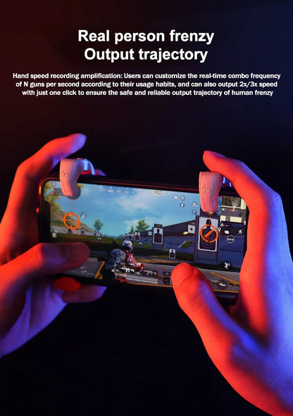 M1 Mobile Game Trigger Frequency Conversion Dual Firepower Shooting Gaming Vibration Button for PUBG Gamepad Joystick Controller