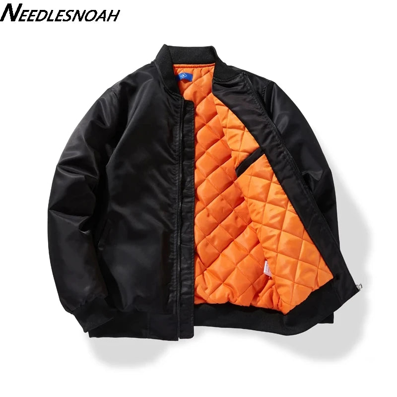 Bomber Jacket Men Women Spring Autumn Solid Pilot Jacket Military Flight Baseball Coat Male Fashion Army Green Windbreaker