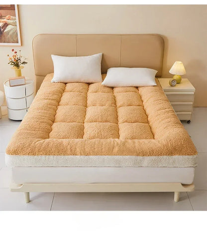 Thicken Winter Warm Lamb Cashmere Mattress High Quality Household Soft Pad Tatami Floor Mat Student Dormitory Single Mattresses