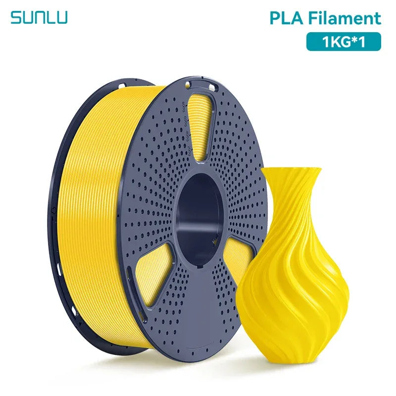 SUNLU 1KG PLA /Clear 3D Printer Filament 1.75mm 1000g Spool (2.2lbs) Neatly Arranged No Knot Filament Fit Most FDM Printer