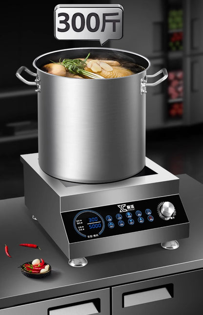 Commercial induction cooker 5000w flat concave surface high power wok canteen restaurant boiling water hot stove