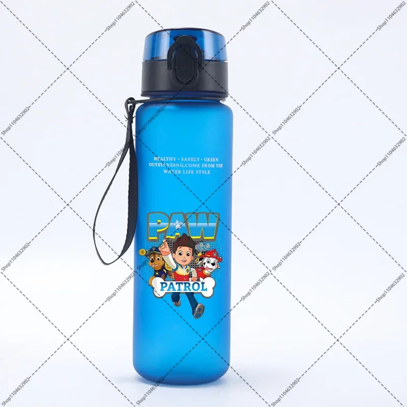 Paw Patrol 650ML Water Bottles Cartoon Anime Pattern Printed Sports Bottle Women Men Outdoor Fashion Cup Birthday Party Gifts
