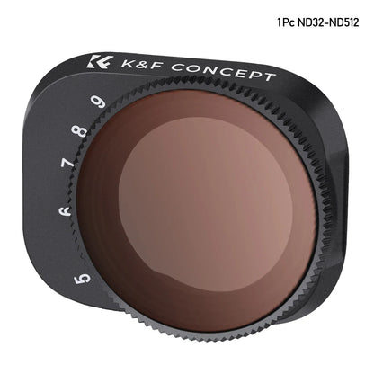 K&F CONCEPT Drone Filter for DJI Mini 3 Pro &Mini 3 UV/CPL/ND2-ND32/ND32-ND512 Variable Camera Coating Optical Glass Lens Filter