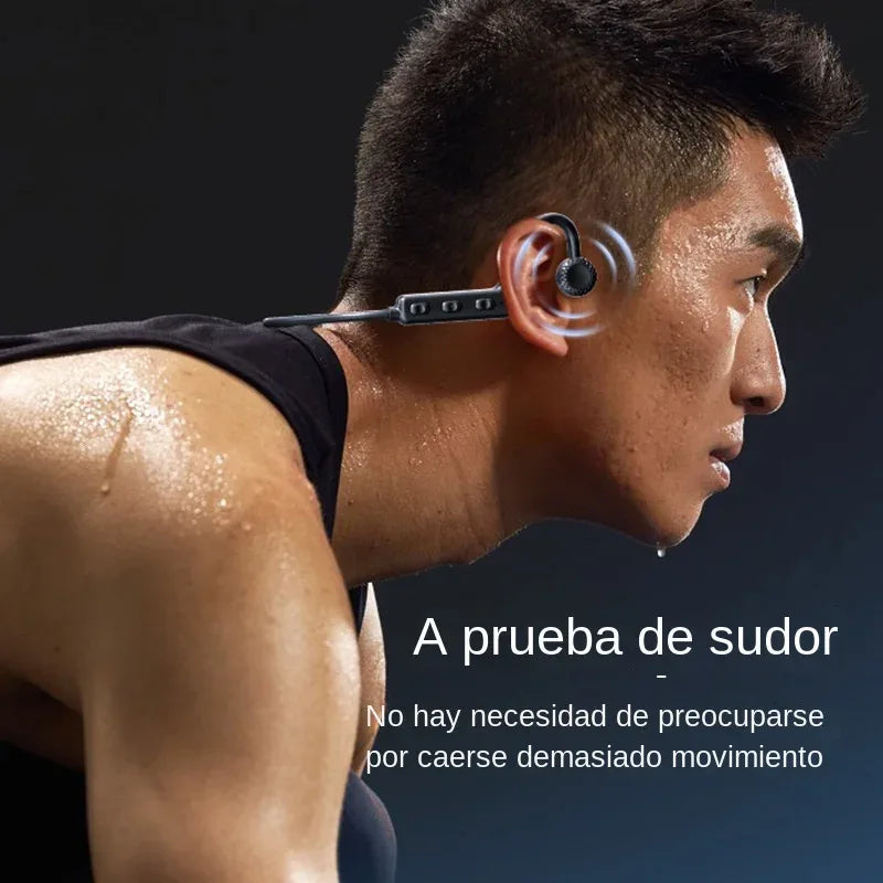 KS-19 Bone Conduction Headphones Bluetooth V5.1 Wireless Headset Sports Neckband Earphones Ear Hook For Workouts Running Driving