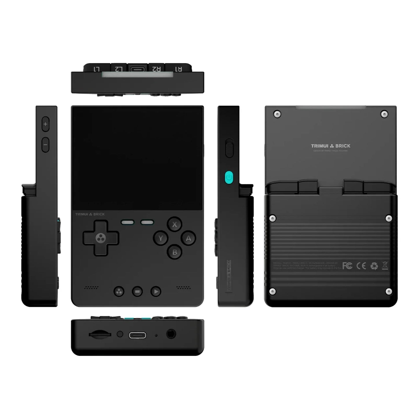 TRIMUI BRICK Handheld Game Console 3.2'' IPS Screen Linux System Trimui UI Metal Back Panel LED Lighting Retro Video Console
