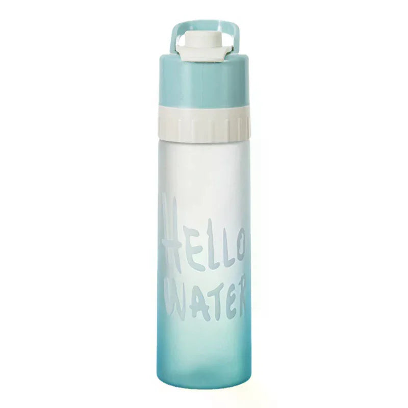 Hot Sale 650ml Spray Water Bottle Outdoor Sports Fitness Water Cup Large Capacity Portable Water Bottle Jet Water Spray Cup