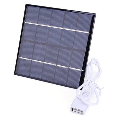 3/5W Battery Charger Solar Panel USB Output Polycrystalline Solar Panel Mobile Power Supply Lightweight for Charger 3.7V Battery