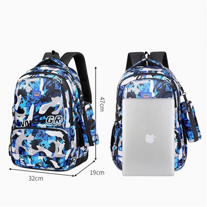 Camouflage printed school backpacks for teenage boys and girls Men's large capacity backpack computer bag student schoo bags