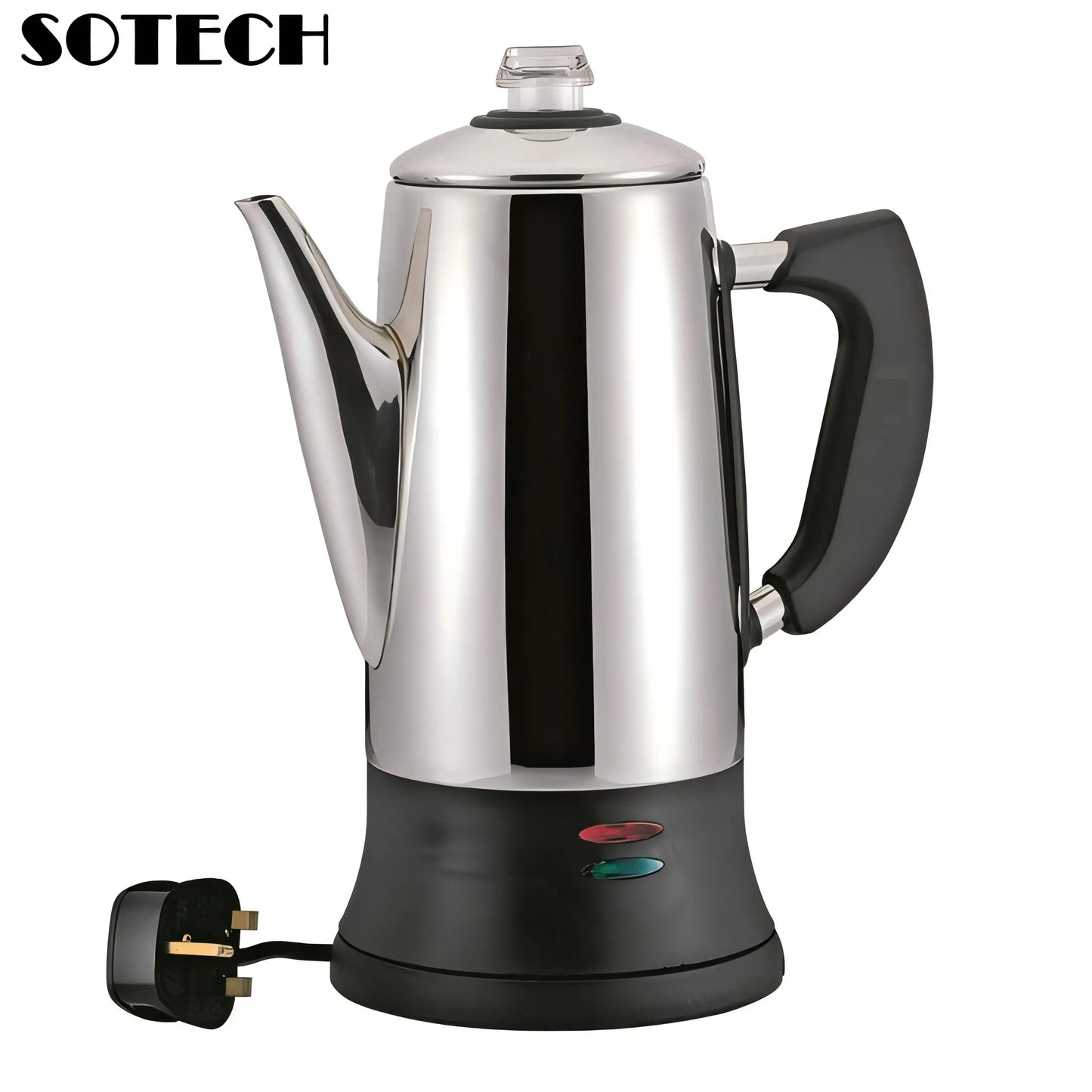 Stainless Steel Electric Coffee Percolator 110v 220v Coffee Maker Pot Cafe  Maker Coffee Tools Gift for Coffee Lovers 12Cups