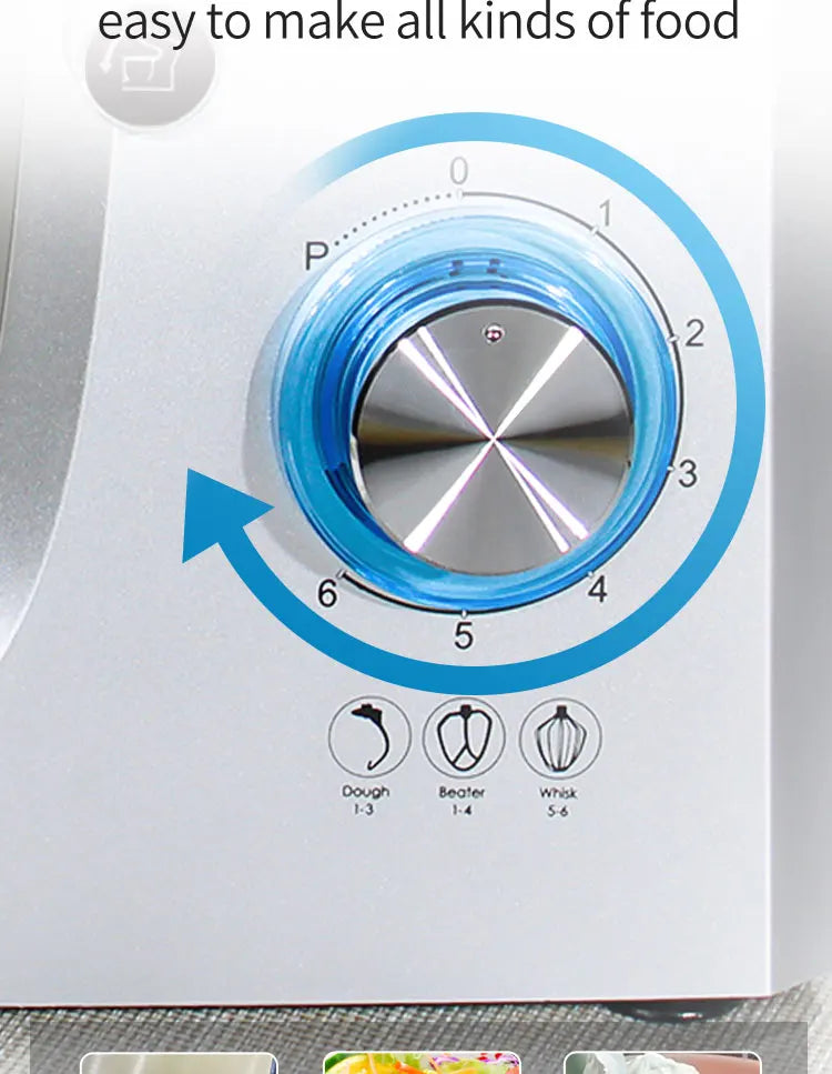 HPH2O 7L Electric Kitchen Mixer Machine 1500w Stand Mixer Dough Mixer Blender Mixer Planetary Home Appliance