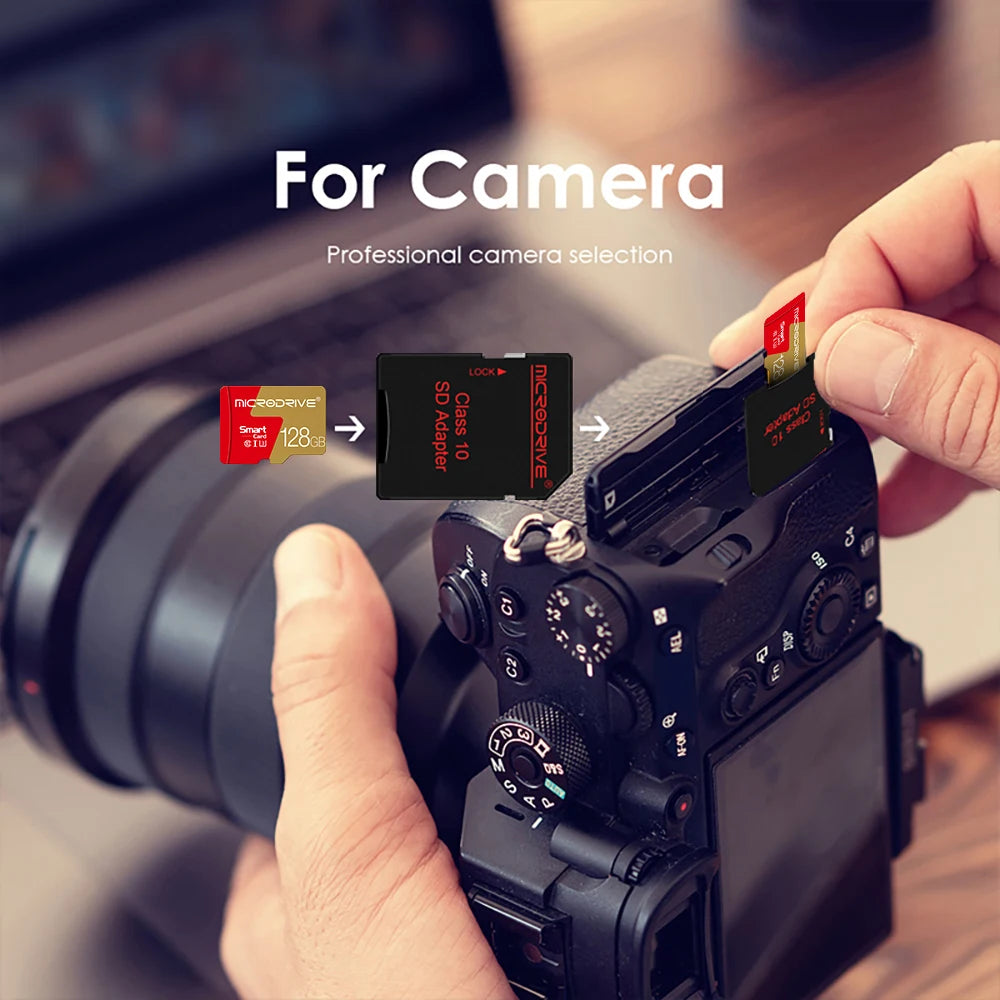 Memory Card 128gb 256gb Class 10 Micro tf SD Card 32gb 16gb 8GB 4GB Flash Cards  mini sd TF card mini sd card with card reader