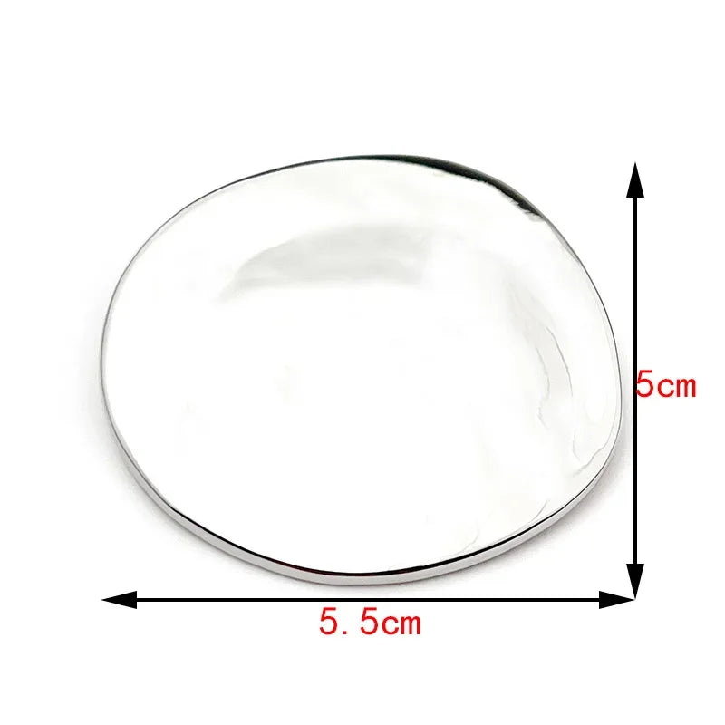 High Quality Surface Shine Metal Oval Brooch Large Irregular Pins Autumn Winter Lady Daily Colthes Backpack Ornament Accessories