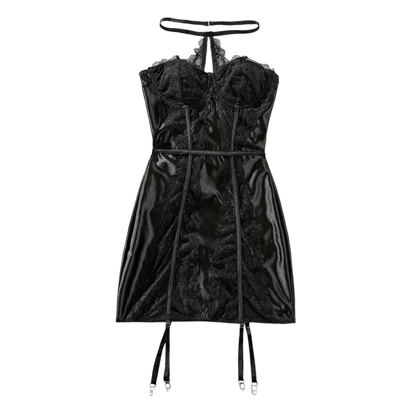 Women Strapless Sexy Lingerie Clothing Fashion Sexy Transparent Lace Body Shape Sexy Erotic Lingerie Tight Garter 여성 마이크로속옷