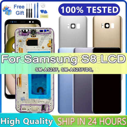 TFT Screen For Samsung Galaxy S8 LCD With Frame G950F G950U Touch Screen Repairment Parts Assembly Display Without Fingerprints