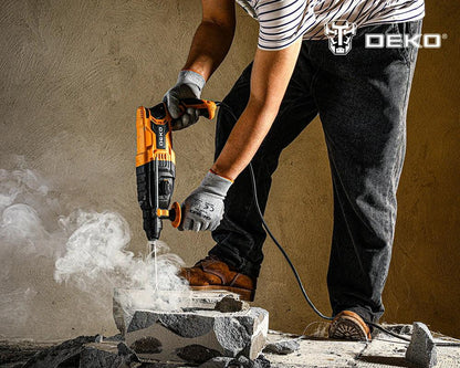 DEKO DKRH26XL80-ST 4 Functions Electric Rotary Hammer Multifunctional Rotary Accessories Electric Demolition Hammer Impact Drill
