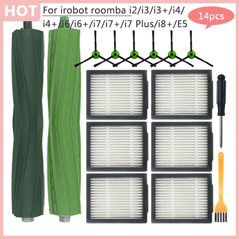 E5 E6 E7 Filter Dust Bag For irobot roomba i2 i3 i3+ i4 i4+ i6 i6+ i7 i7+ i7 Plus i8+ Replacement Main Side Brush Vacuum cleaner