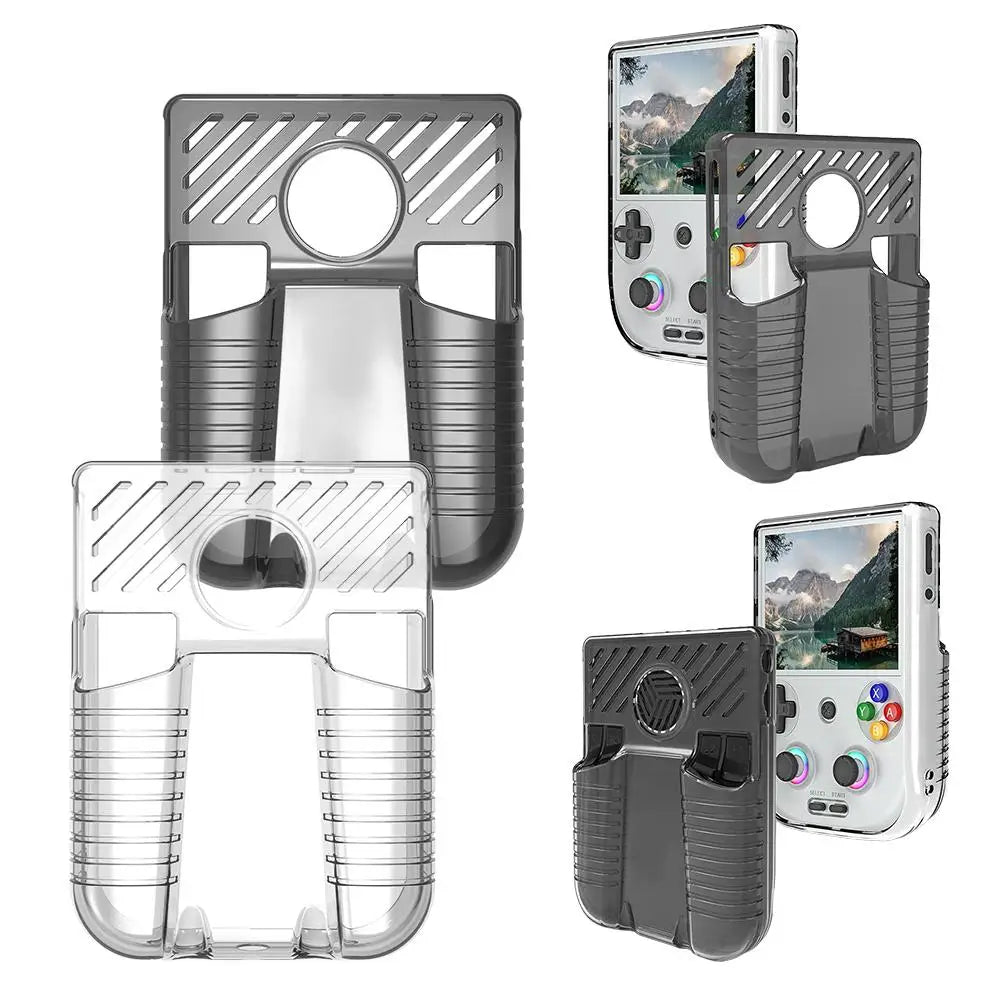 Game console protective case for anbernic RG406V transparent TPU soft Waterproof Anti Fall Protect Shell Game Console Accessory