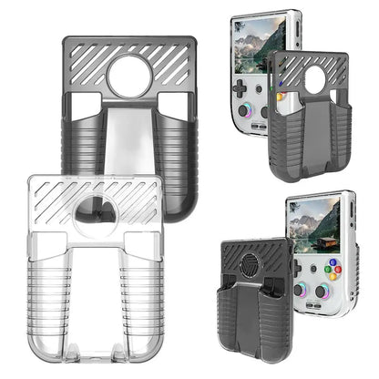 Game console protective case for anbernic RG406V transparent TPU soft Waterproof Anti Fall Protect Shell Game Console Accessory