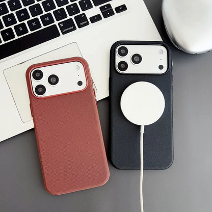Magnetic Tech Woven Case For iPhone 17 Air 16 15 14 13 Pro Max TechWoven For Magsafe Wireless Charging Shockproof Cover