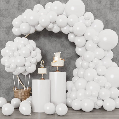 104 Pieces Ruby Red Balloon Red Garland Arch Set with Different Sizes, Suitable for Birthday, Wedding, Valentine's Day