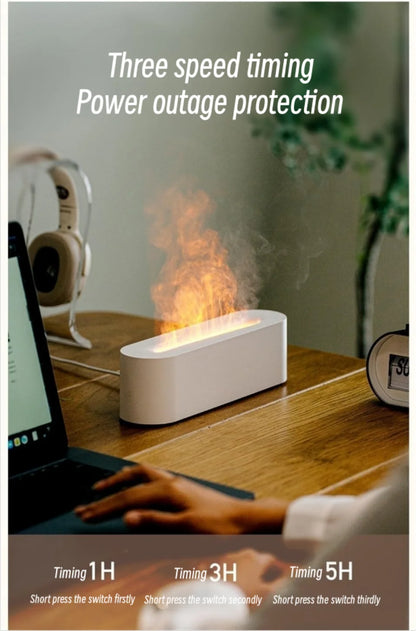 New 7 Colors Flame Lamp Air Humidifier Aromatherapy Diffuser USB Ultrasonic Cold Mist Sprayer Essential Oil Diffuser Humidifier
