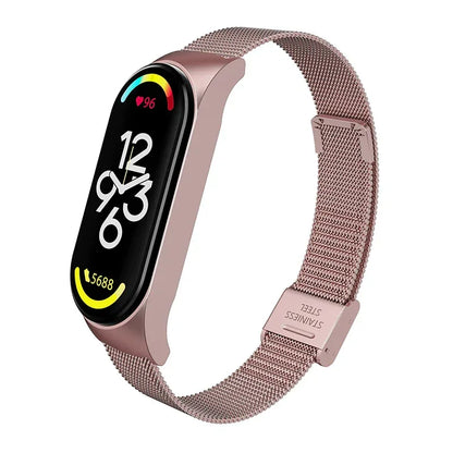 Metal Strap bracelet for Xiaomi mi band 7 6 5 3 4 strap Stainless Steel MiBand 4 Smart Wrist Strap for xiao mi miband 4 3 straps