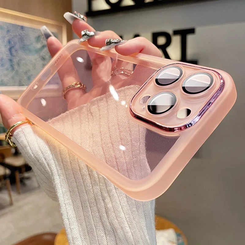Fashion Bling Glitter Phone Case  For iPhone 16 E 15 Pro Max 14 Plus 13 12 11 Luxury Shockproof Bumper Silicone Clear Back Cover