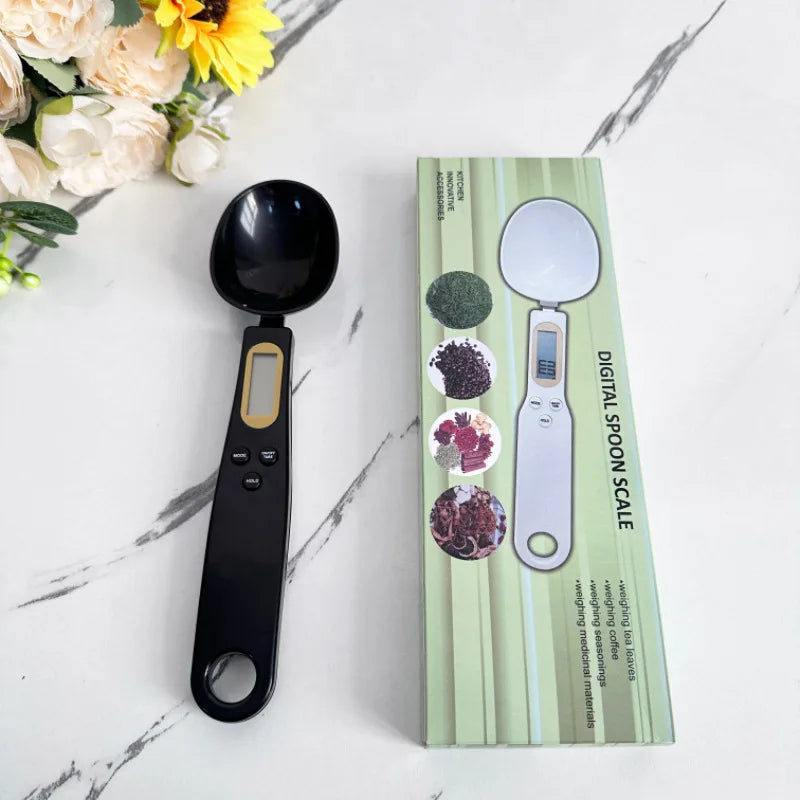 Weighing Spoon Scale Home Kitchen Tools Electronic Measuring Coffee Food Flour Powder Baking LCD Digital Measurement Adjustable